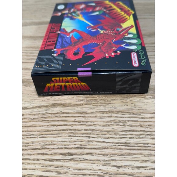Super Metroid (SNES Super Nintendo 1994) Box Only READ - Picture 2 of 12